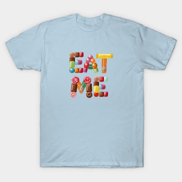 Candy Eat Me Flirty Design T-Shirt by Vixen Games